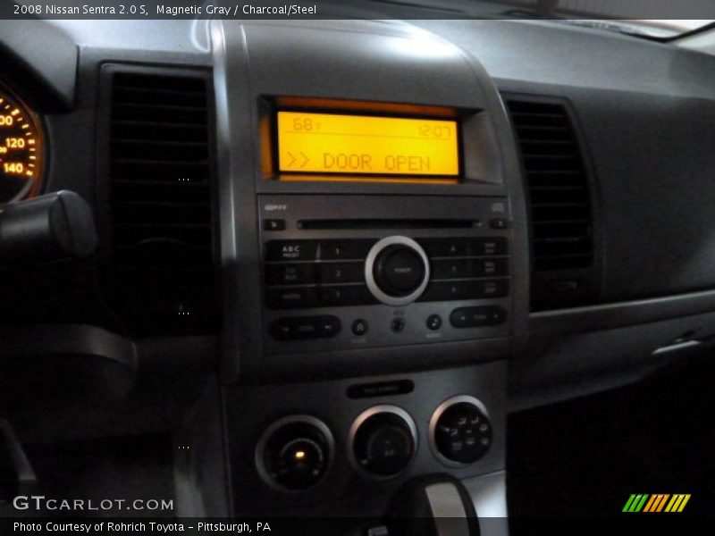 Magnetic Gray / Charcoal/Steel 2008 Nissan Sentra 2.0 S