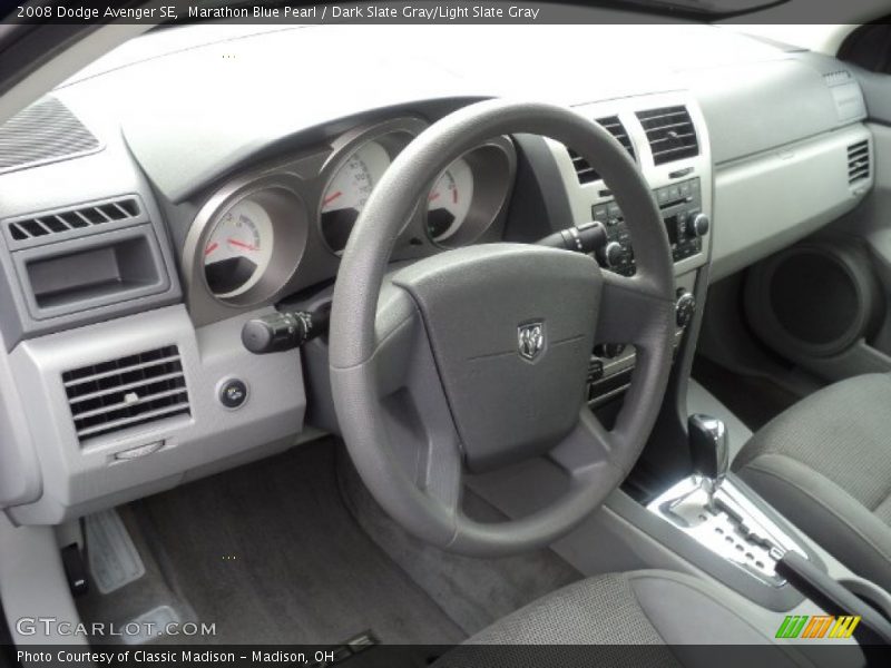 Marathon Blue Pearl / Dark Slate Gray/Light Slate Gray 2008 Dodge Avenger SE