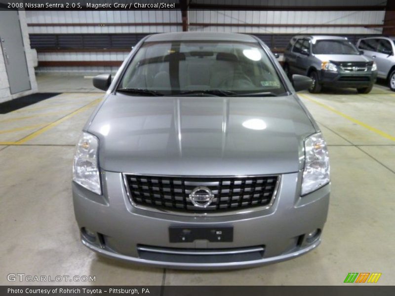 Magnetic Gray / Charcoal/Steel 2008 Nissan Sentra 2.0 S