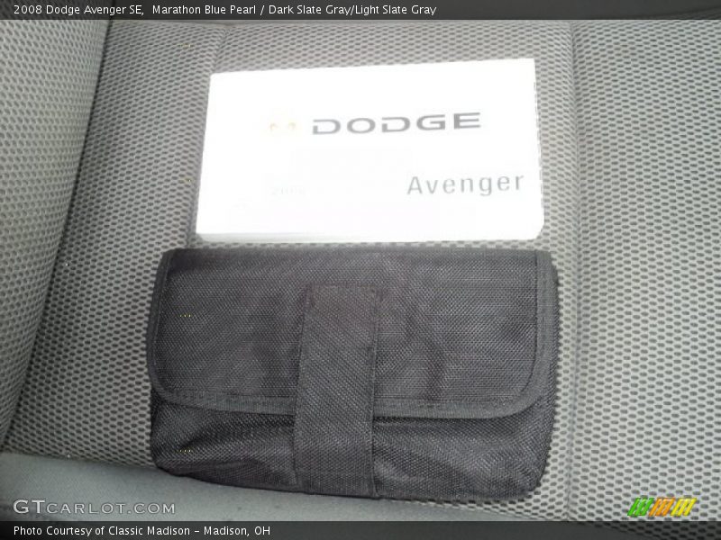 Marathon Blue Pearl / Dark Slate Gray/Light Slate Gray 2008 Dodge Avenger SE