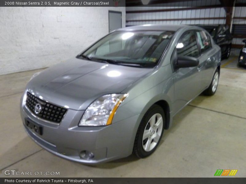 Magnetic Gray / Charcoal/Steel 2008 Nissan Sentra 2.0 S