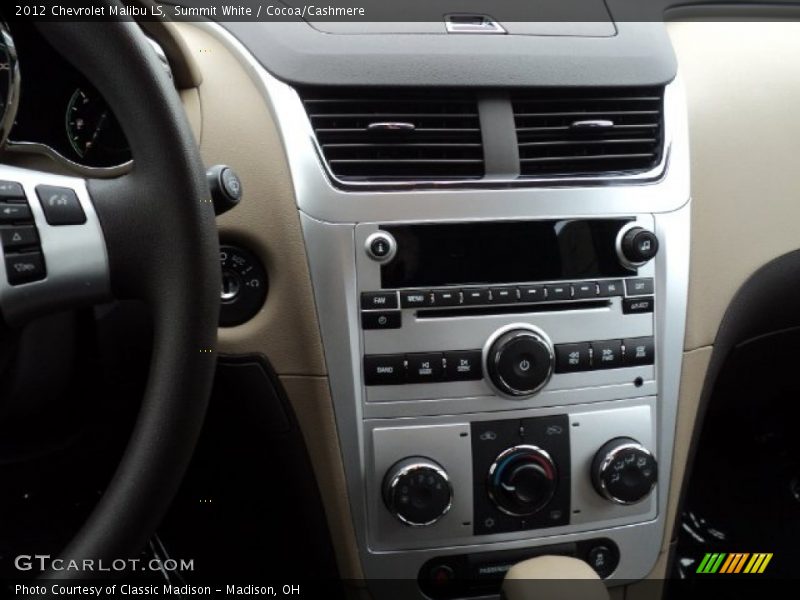 Summit White / Cocoa/Cashmere 2012 Chevrolet Malibu LS