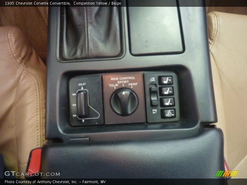 Controls of 1995 Corvette Convertible