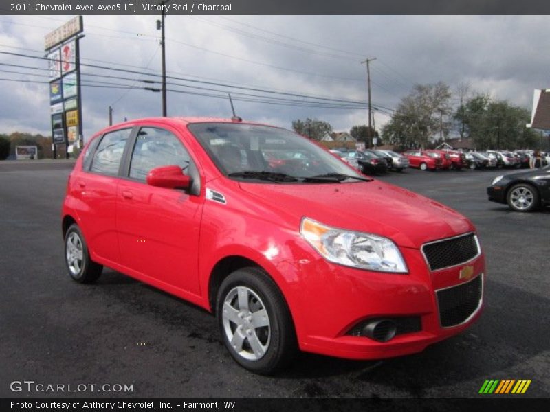 Victory Red / Charcoal 2011 Chevrolet Aveo Aveo5 LT