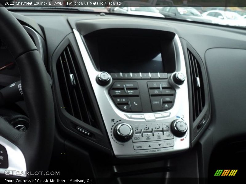 Twilight Blue Metallic / Jet Black 2012 Chevrolet Equinox LT AWD