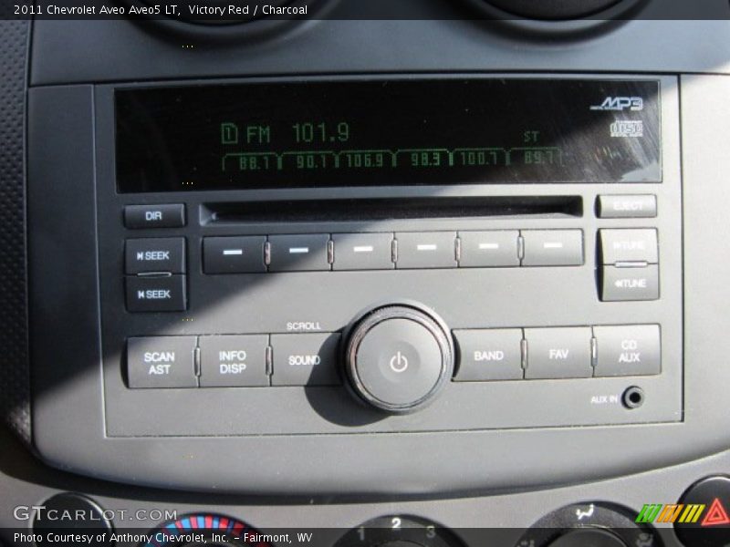 Victory Red / Charcoal 2011 Chevrolet Aveo Aveo5 LT