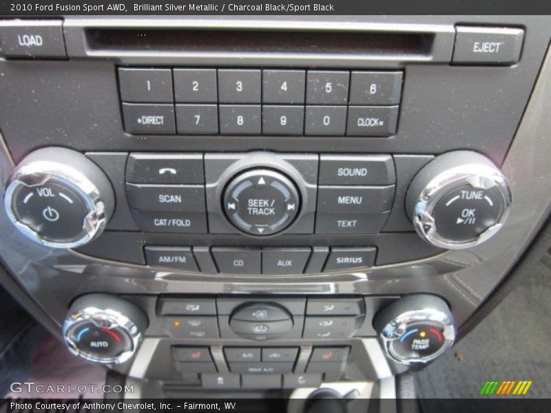 Controls of 2010 Fusion Sport AWD
