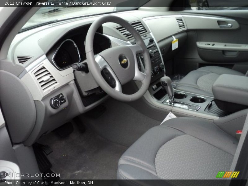  2012 Traverse LS Dark Gray/Light Gray Interior