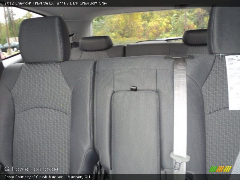 White / Dark Gray/Light Gray 2012 Chevrolet Traverse LS