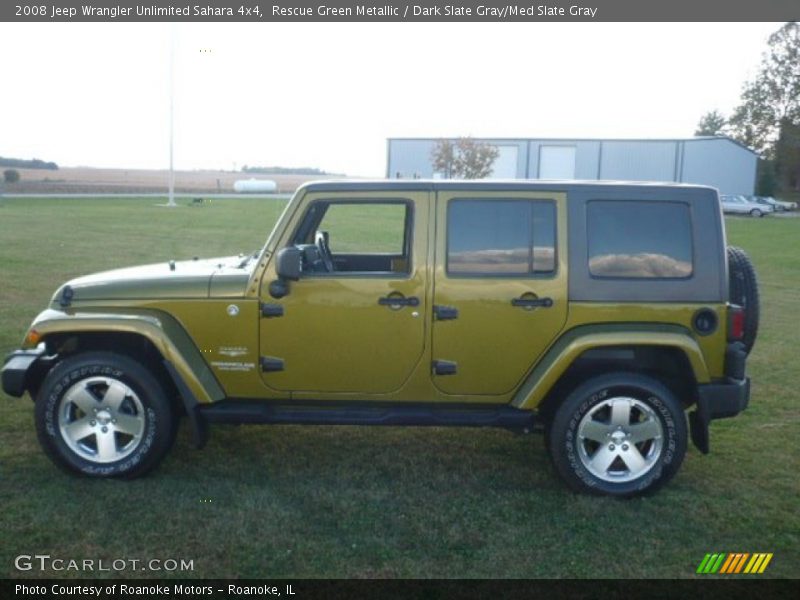 Rescue Green Metallic / Dark Slate Gray/Med Slate Gray 2008 Jeep Wrangler Unlimited Sahara 4x4