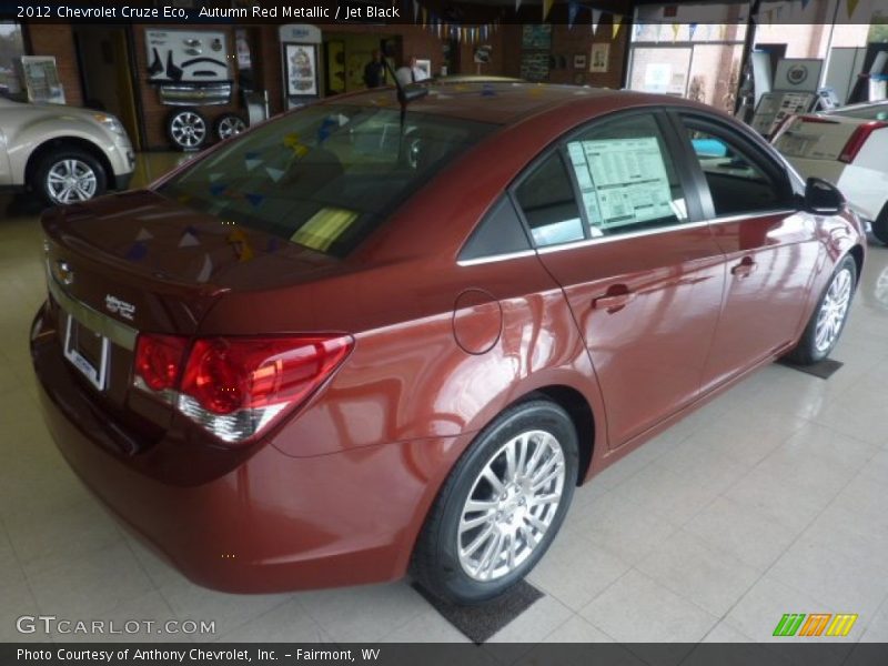 Autumn Red Metallic / Jet Black 2012 Chevrolet Cruze Eco
