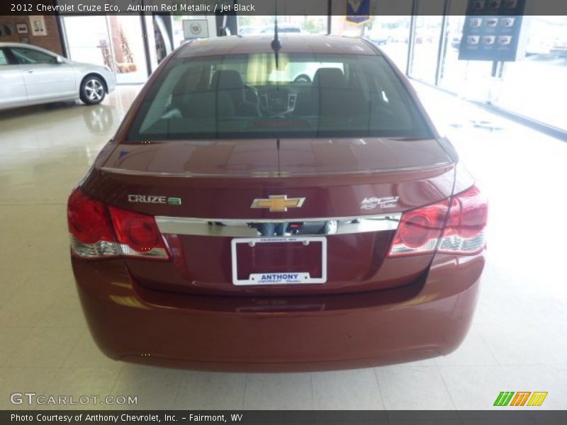 Autumn Red Metallic / Jet Black 2012 Chevrolet Cruze Eco
