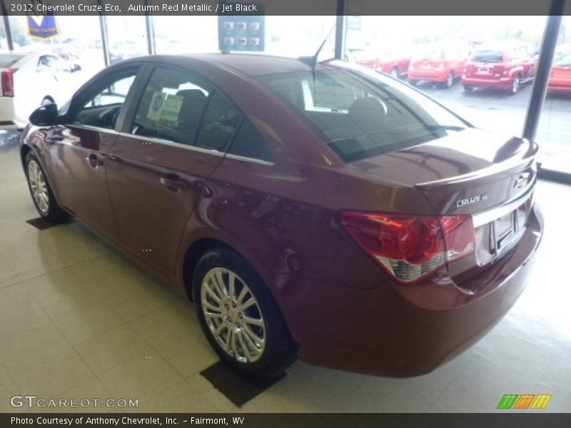 Autumn Red Metallic / Jet Black 2012 Chevrolet Cruze Eco