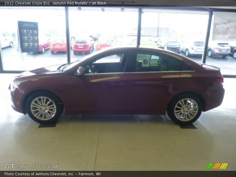 Autumn Red Metallic / Jet Black 2012 Chevrolet Cruze Eco