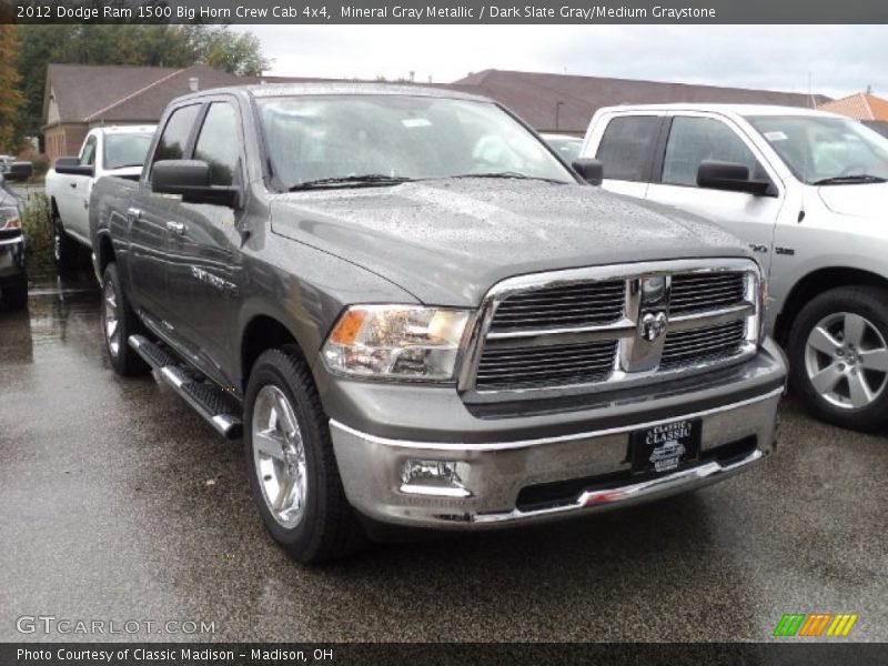 Mineral Gray Metallic / Dark Slate Gray/Medium Graystone 2012 Dodge Ram 1500 Big Horn Crew Cab 4x4