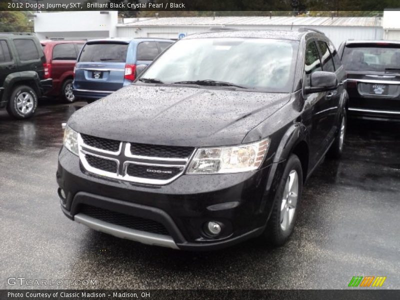 Brilliant Black Crystal Pearl / Black 2012 Dodge Journey SXT