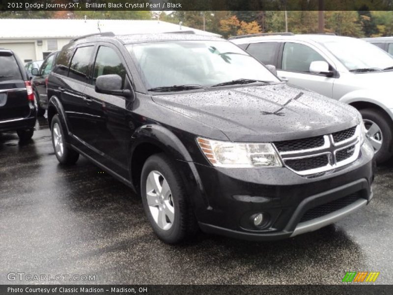 Brilliant Black Crystal Pearl / Black 2012 Dodge Journey SXT