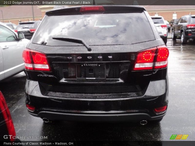 Brilliant Black Crystal Pearl / Black 2012 Dodge Journey SXT