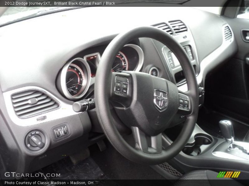 Brilliant Black Crystal Pearl / Black 2012 Dodge Journey SXT