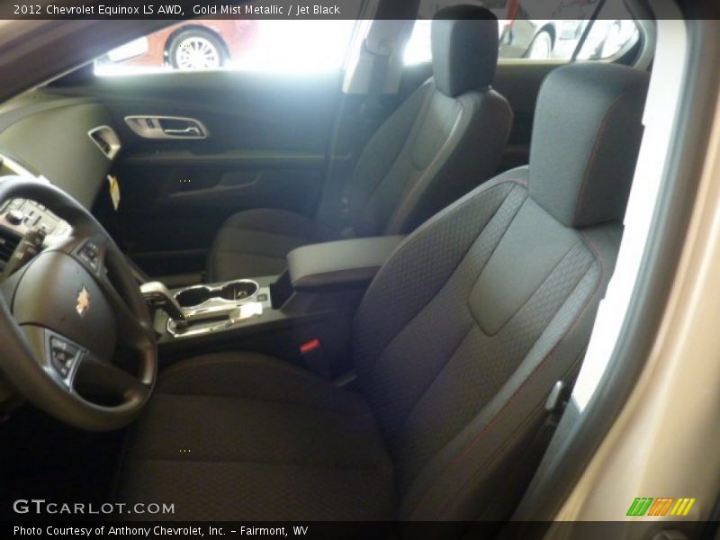 Gold Mist Metallic / Jet Black 2012 Chevrolet Equinox LS AWD