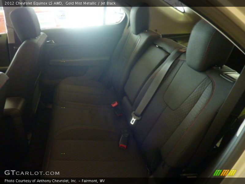 Gold Mist Metallic / Jet Black 2012 Chevrolet Equinox LS AWD