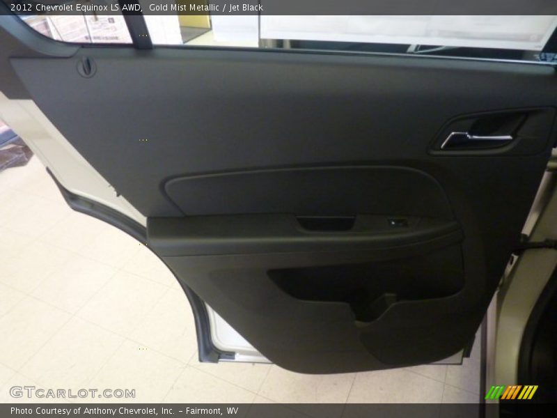 Gold Mist Metallic / Jet Black 2012 Chevrolet Equinox LS AWD