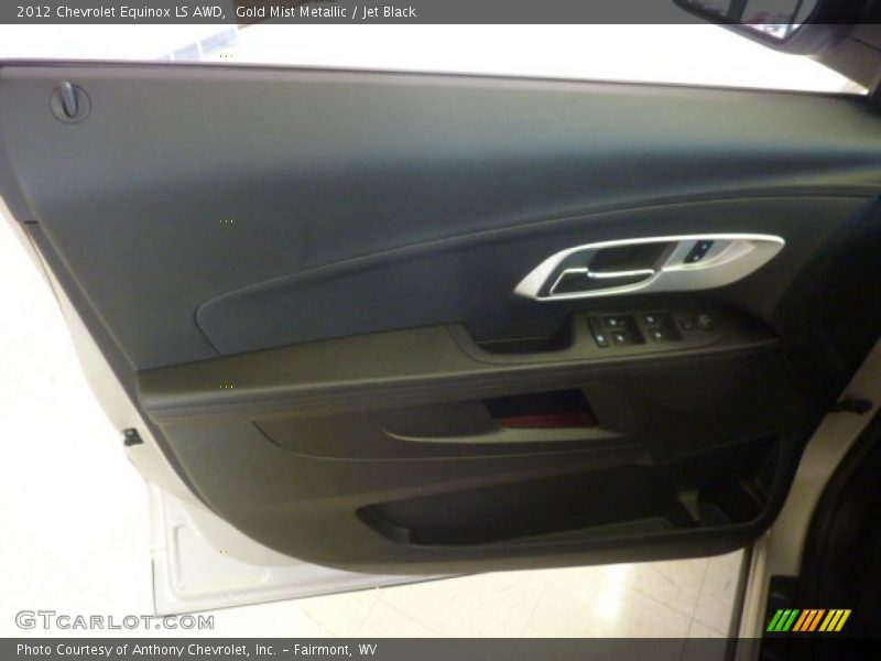Gold Mist Metallic / Jet Black 2012 Chevrolet Equinox LS AWD