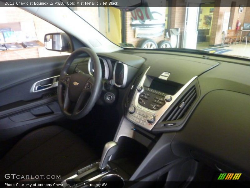 Gold Mist Metallic / Jet Black 2012 Chevrolet Equinox LS AWD