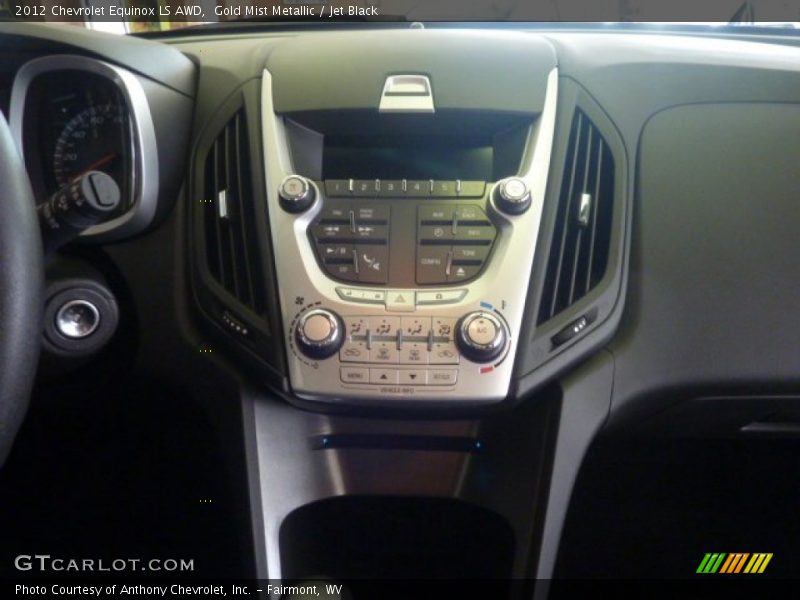 Gold Mist Metallic / Jet Black 2012 Chevrolet Equinox LS AWD