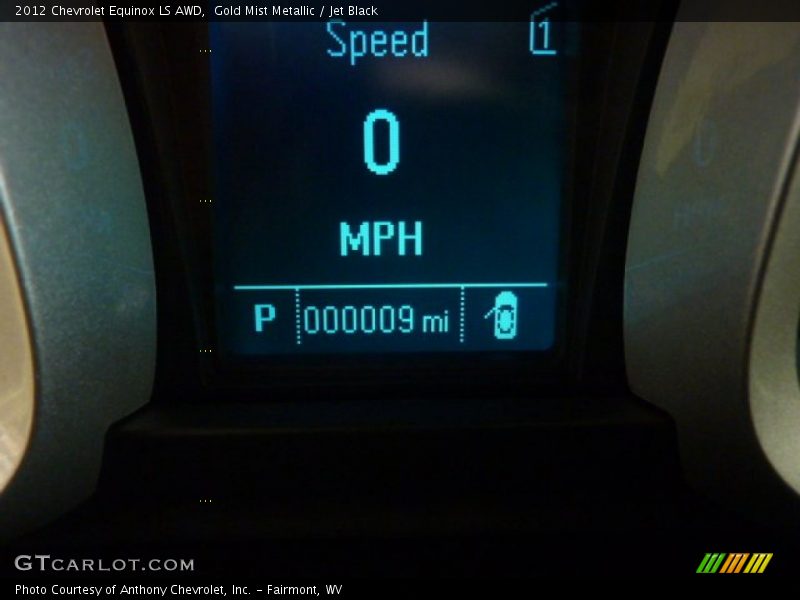 Gold Mist Metallic / Jet Black 2012 Chevrolet Equinox LS AWD