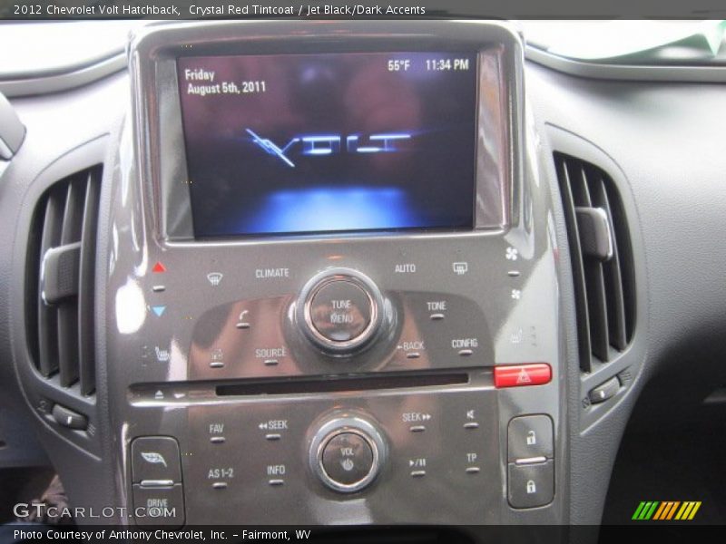 Controls of 2012 Volt Hatchback