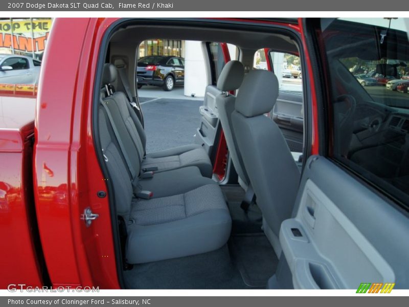 Flame Red / Khaki 2007 Dodge Dakota SLT Quad Cab