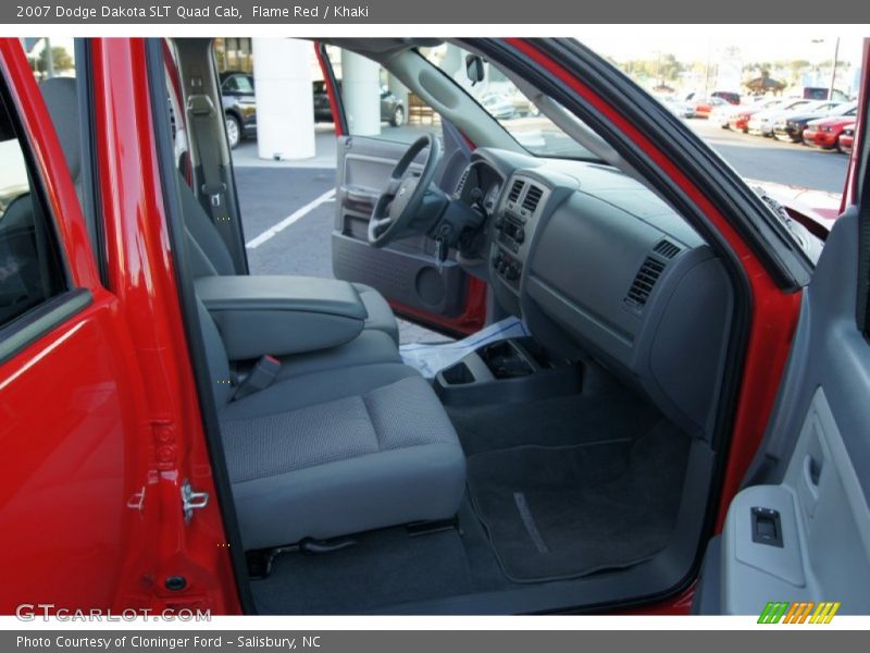 Flame Red / Khaki 2007 Dodge Dakota SLT Quad Cab