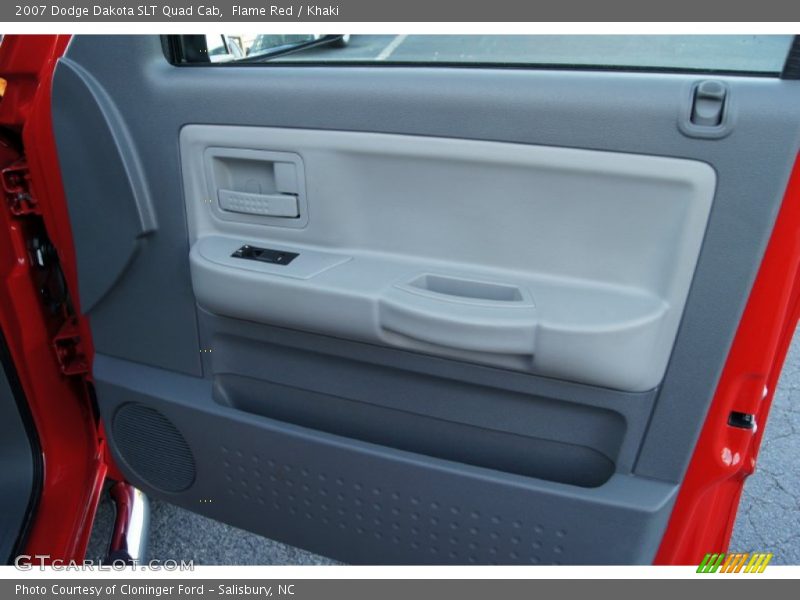 Flame Red / Khaki 2007 Dodge Dakota SLT Quad Cab