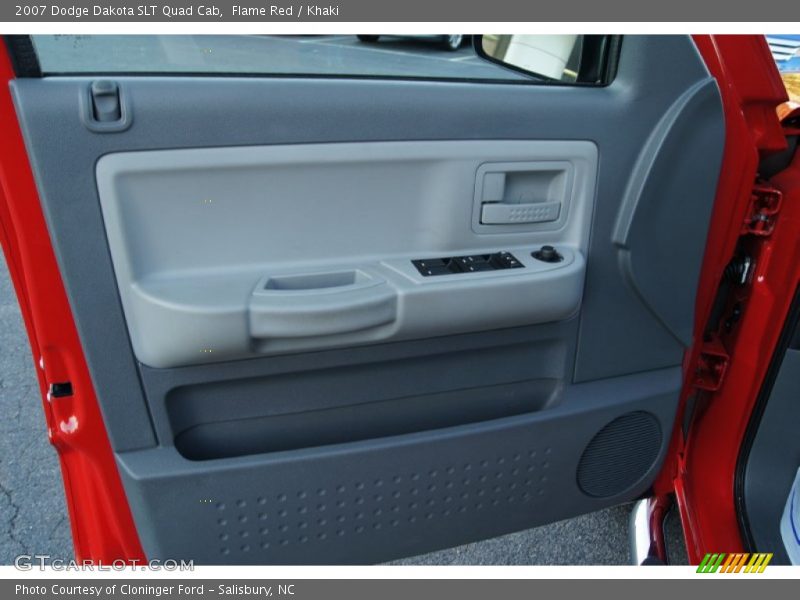 Flame Red / Khaki 2007 Dodge Dakota SLT Quad Cab