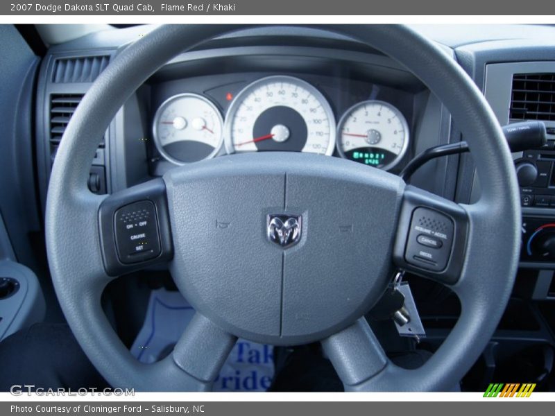Flame Red / Khaki 2007 Dodge Dakota SLT Quad Cab