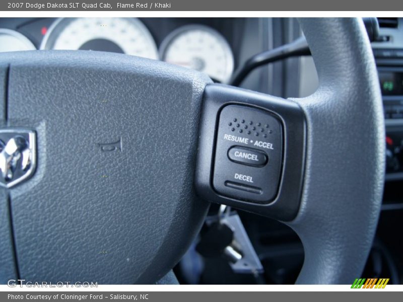 Flame Red / Khaki 2007 Dodge Dakota SLT Quad Cab