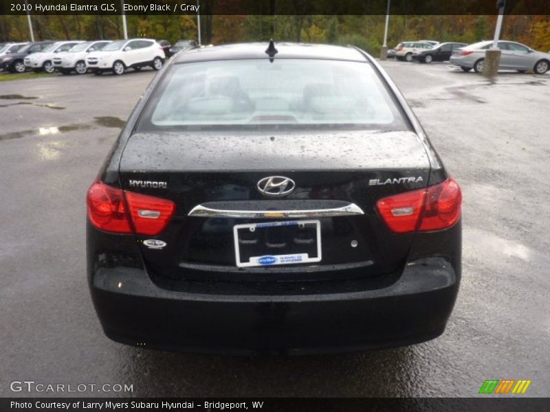 Ebony Black / Gray 2010 Hyundai Elantra GLS