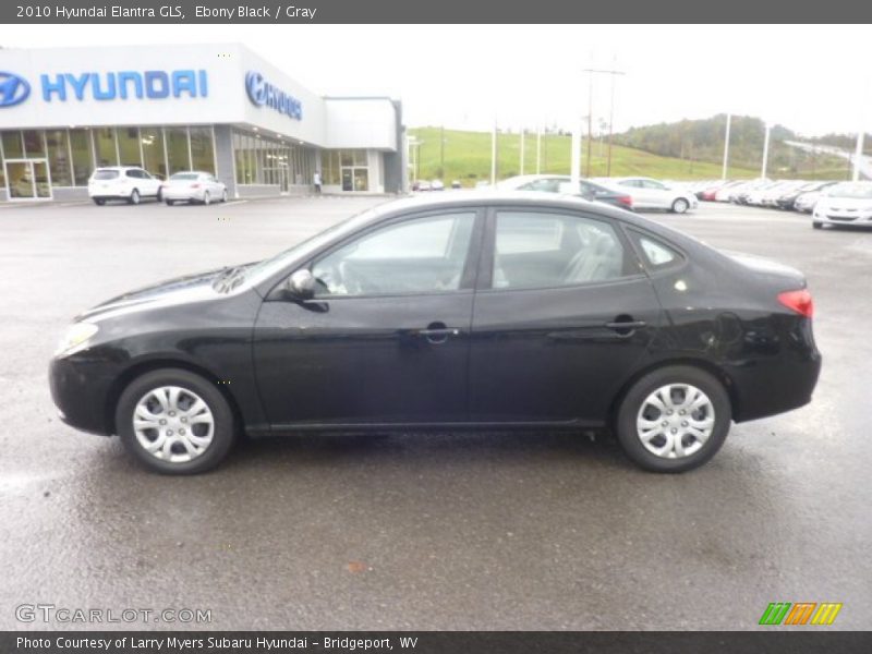 Ebony Black / Gray 2010 Hyundai Elantra GLS