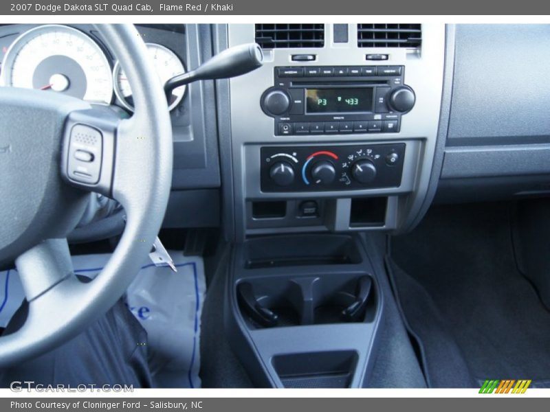 Flame Red / Khaki 2007 Dodge Dakota SLT Quad Cab