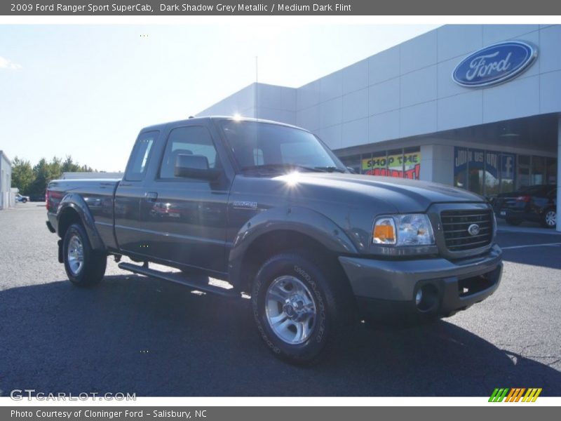 Dark Shadow Grey Metallic / Medium Dark Flint 2009 Ford Ranger Sport SuperCab