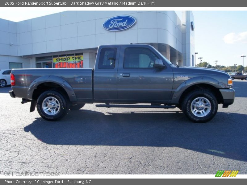 Dark Shadow Grey Metallic / Medium Dark Flint 2009 Ford Ranger Sport SuperCab