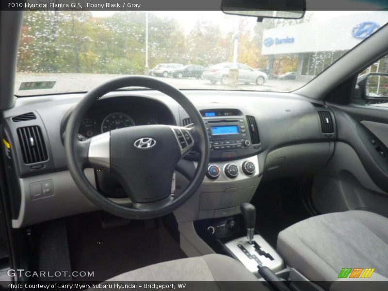 Ebony Black / Gray 2010 Hyundai Elantra GLS