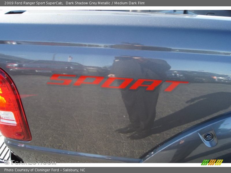 Dark Shadow Grey Metallic / Medium Dark Flint 2009 Ford Ranger Sport SuperCab