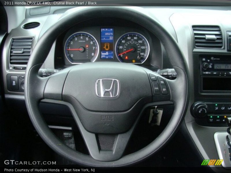 Crystal Black Pearl / Black 2011 Honda CR-V LX 4WD
