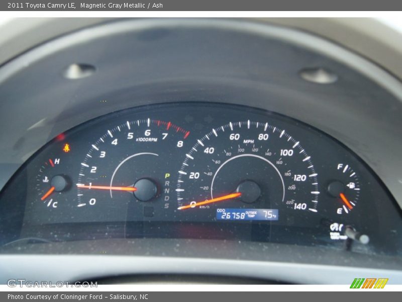 Magnetic Gray Metallic / Ash 2011 Toyota Camry LE