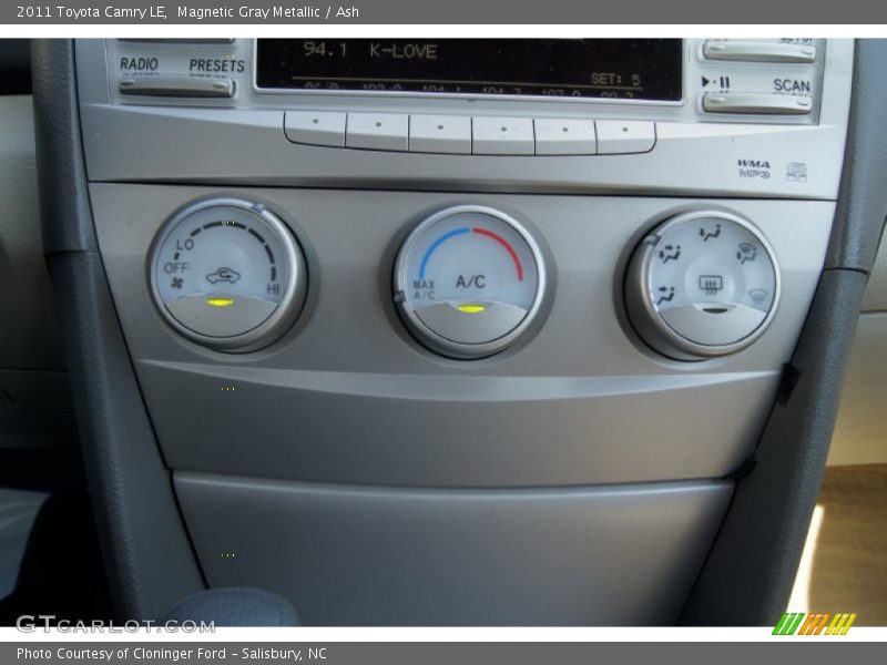 Magnetic Gray Metallic / Ash 2011 Toyota Camry LE