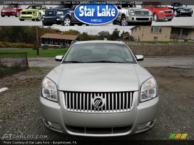 Silver Birch Metallic / Charcoal Black/Medium Light Stone 2008 Mercury Sable Premier AWD Sedan