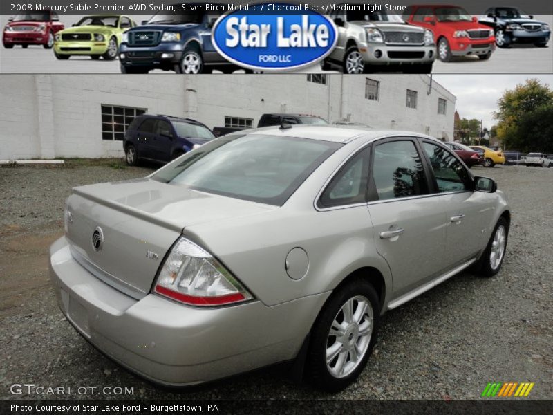 Silver Birch Metallic / Charcoal Black/Medium Light Stone 2008 Mercury Sable Premier AWD Sedan