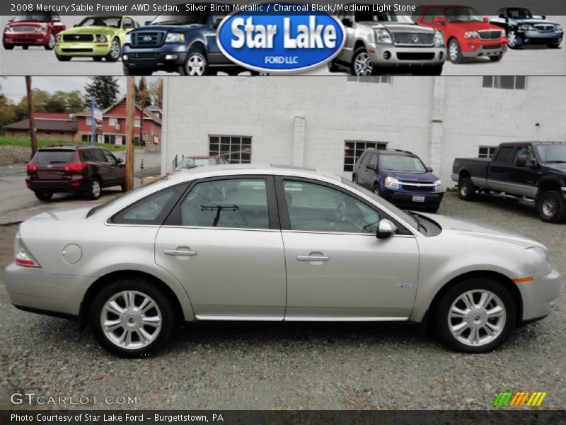 Silver Birch Metallic / Charcoal Black/Medium Light Stone 2008 Mercury Sable Premier AWD Sedan
